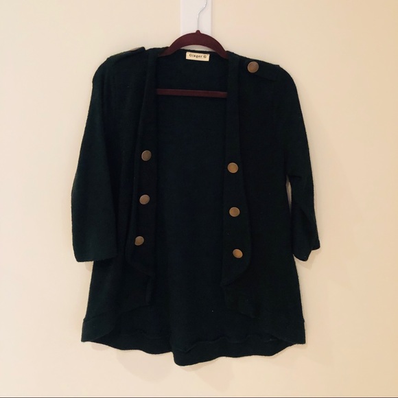 Ginger G Sweaters - Black & gold button sweater Ginger G Sweaters - Black & gold button sweater
